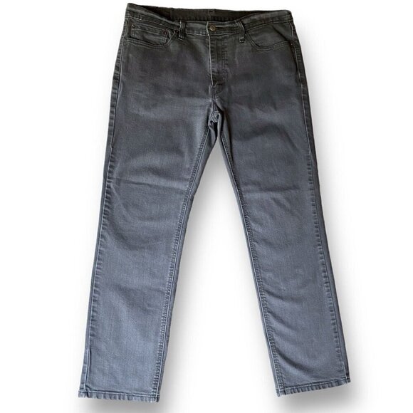 Levis 541 Mens Jeans Sz 36x32 Washed Vintage Black Denim Athletic Taper Fit Leg - Picture 2 of 7